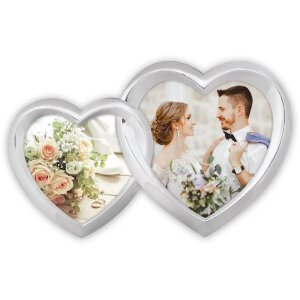 ZEP doble marco de metal Ravel para 2 fotos 8x8 y 10x10...