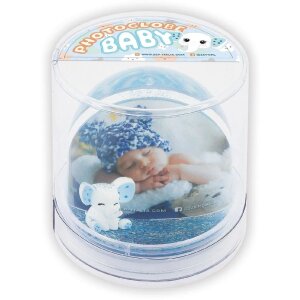 ZEP bola de plástico para fotos azul bebé 6,5x6,2 cm