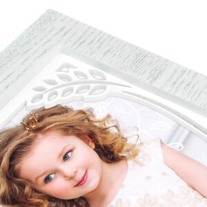 ZEP Marco de fotos de madera Eveline 15x20 cm blanco Marco de ocasiones