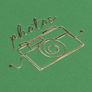 Álbum espiral OLIVER verde 10x15 cm