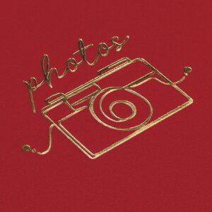 Álbum de fotos espiral Oliver Rojo 13x19 cm