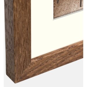 ZEP Marco de madera Malmo Marrón 30x30 cm con paspartú 20x20 cm
