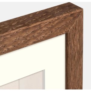 ZEP Marco de madera Malmo Marrón 30x30 cm con paspartú 20x20 cm