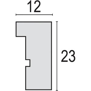 ZEP Marco de madera Malmo Blanco 30x30 cm con paspartú 20x20 cm