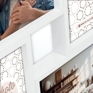 ZEP Marco MDF Bari Blanco para 4 fotos 10x15 cm