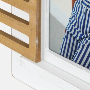 ZEP Marco de madera Ravello para 2 fotos 10x15 cm Blanco Naturaleza