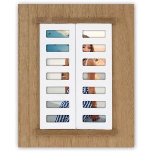 ZEP Marco de madera Procida Marrón 10x15 cm con...