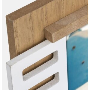 ZEP Marco de madera Procida Marrón 10x15 cm con contraventanas