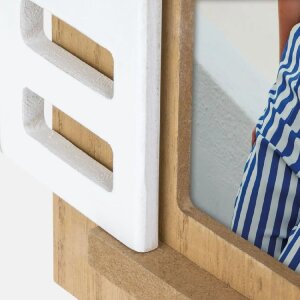 ZEP Marco de madera Procida Marrón 10x15 cm con contraventanas