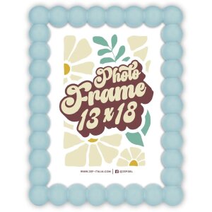 ZEP Marco de madera Pop Azul 13x18 cm