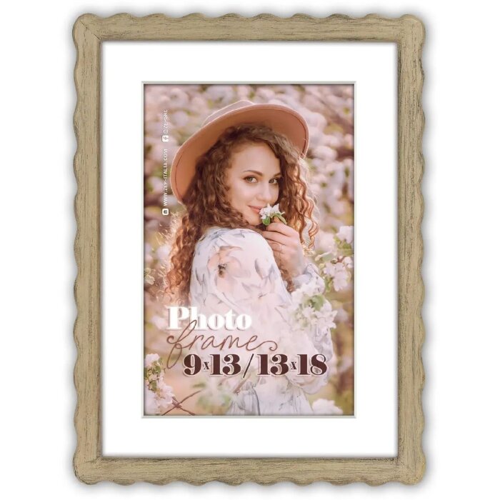 ZEP Marco de madera Lione nature 30x40 cm con passe-partout 20x30 cm