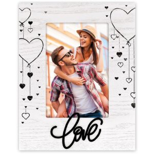 ZEP Marco de madera Gianna Negro 10x15 cm