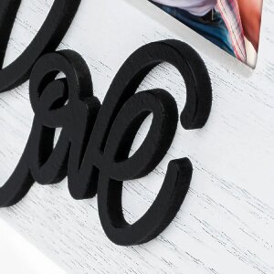 ZEP Marco de madera Gianna Negro 10x15 cm