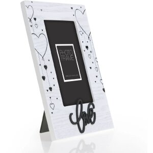 ZEP Marco de madera Gianna Negro 10x15 cm