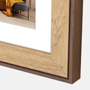 ZEP galería de fotos Lugo marco para 3 fotos 10x15 cm aspecto madera fijación pared