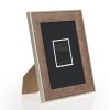 Marco ZEP Colmar Marrón 20x25 cm aspecto madera con cristal auténtico
