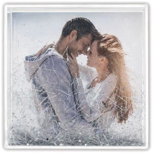 ZEP marco tembloroso purpurina 10x10 cm