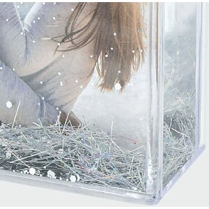 ZEP marco tembloroso purpurina 10x10 cm