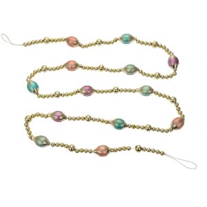 Clayre & Eef guirnalda de Navidad oro 180 cm hierro...