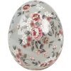 Clayre & Eef Huevo Decorativo 6CE1972M Cerámica Gris Rosa Ø 10x12 cm Estilo Campestre