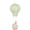 Clayre & Eef Colgante Decorativo Conejo Globo Beige Verde Ø14x34cm
