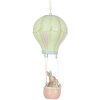 Clayre & Eef Colgante Decorativo Conejo Globo Beige Verde Ø14x34cm