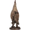 Clayre & Eef 6PR5481 Gallo Decorativo Beige Marrón 26x13x33 cm Poliresina
