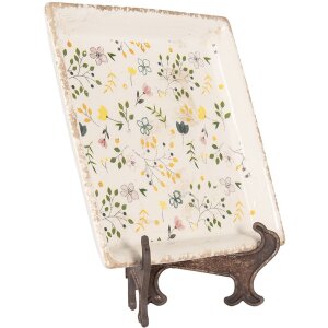 Clayre & Eef Plato decorativo 22x22 cm Beige...