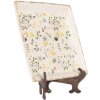 Clayre & Eef Plato decorativo 22x22 cm Beige cerámica vintage motivo floral