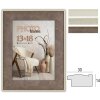 ZEP marco Colmar poliestireno aspecto madera marrón gris blanco 10x15 a 30x40 cm