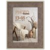 ZEP marco Colmar poliestireno aspecto madera marrón gris blanco 10x15 a 30x40 cm