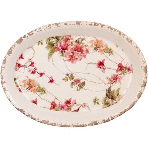 Clayre & Eef Plato Decorativo 6CE2028 Cerámica...