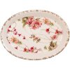 Clayre & Eef Plato Decorativo 6CE2028 Cerámica Beige Rosa 25x18x3 cm Vintage
