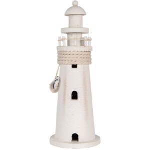 Clayre & Eef 6H2409 Faro Decorativo Blanco Ø...