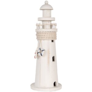 Clayre & Eef 6H2409 Faro Decorativo Blanco Ø...