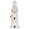 Clayre & Eef 6H2409 Faro Decorativo Blanco Ø 10x30 cm Estilo Campestre