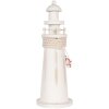 Clayre & Eef 6H2409 Faro Decorativo Blanco Ø 10x30 cm Estilo Campestre