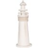 Clayre & Eef 6H2409 Faro Decorativo Blanco Ø 10x30 cm Estilo Campestre