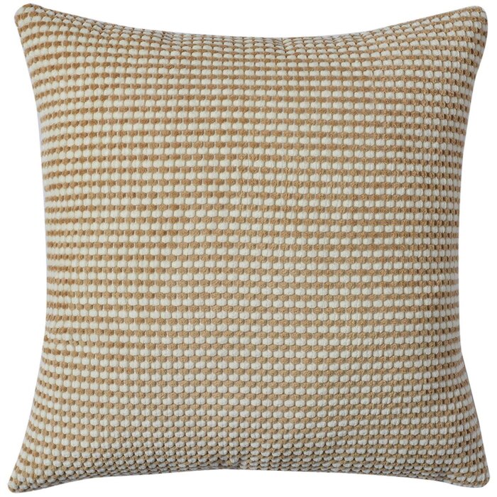 Clayre & Eef KT021.398 Funda de cojín 45x45 cm Marrón Blanco