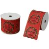 Cinta Clayre & Eef Rojo Oro 6,3 cm x 5 m