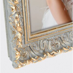 ZEP marco de poliresina Valbonne gris oro 10x15 13x18...