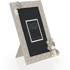 ZEP marco de poliresina Billy Beige 10x15 cm 13x18 cm con oso y estrellas