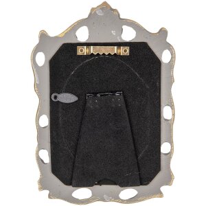 Clayre & Eef 2F1219 Marco de Foto Gris Dorado 12x16...