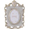 Clayre & Eef 2F1219 Marco de Foto Gris Dorado 12x16 cm Marco de Foto Vintage