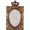 Clayre & Eef Marco de Fotos 2F1245 Marco de Fotos Barroco Corona 10x15 cm Oro Marrón