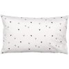 Clayre & Eef BHS36-1 Funda de Cojín 30x50 cm Negro Blanco