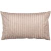 Clayre & Eef Funda de Cojín 30x50 cm Marrón Blanco Estilo Campestre Poliéster
