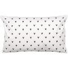 Clayre & Eef BHS36-5 Funda de Cojín 30x50 cm Blanco Negro