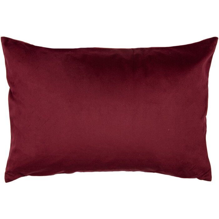 Clayre & Eef KT036.053BU Funda de cojín 35x50 cm poliéster rojo estilo country