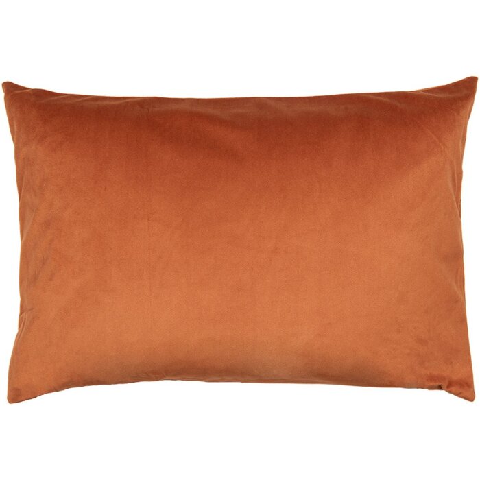 Funda de cojín Clayre & Eef 35x50 cm naranja estilo country poliéster